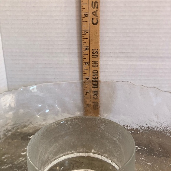 Vintage Textured Glass Serving Bowl - Picture 6 of 10